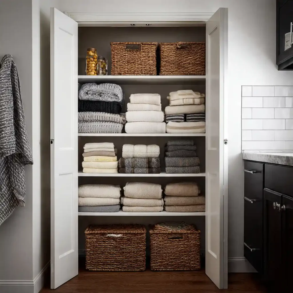 23-Large Linen Closet Organization Idea