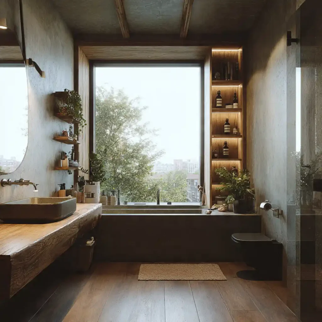 23-Organic Modern Bathroom Ideas