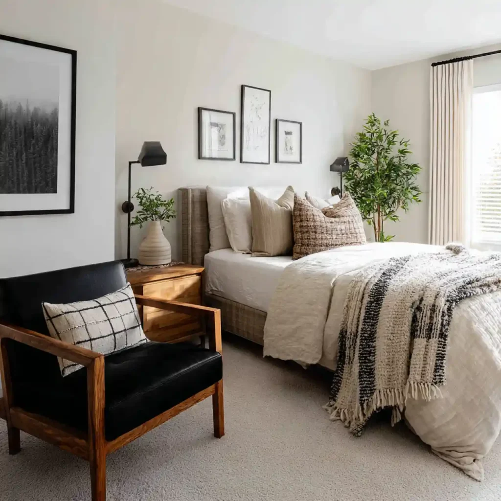 24-Black Bedroom Idea