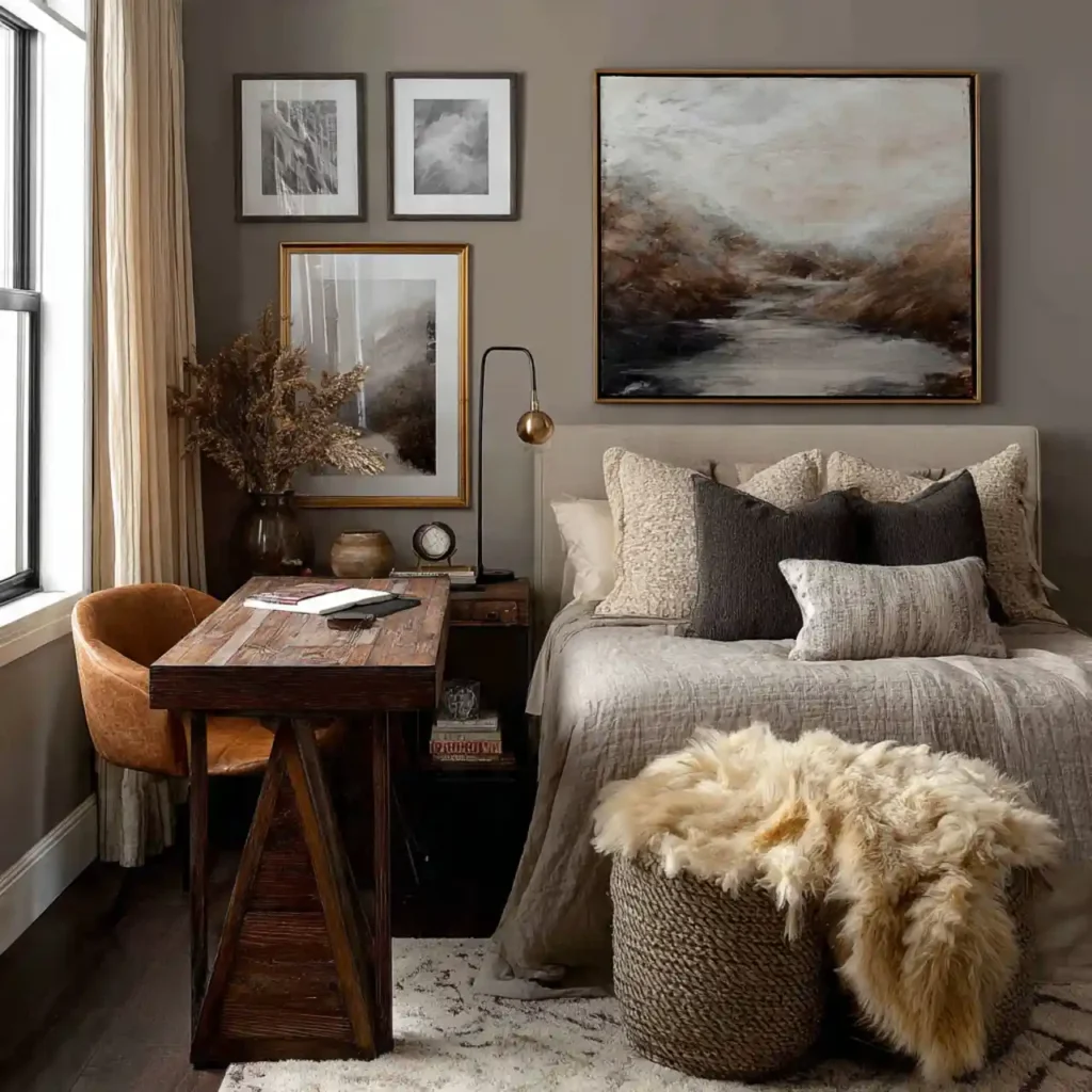 24-Brown Bedroom Idea
