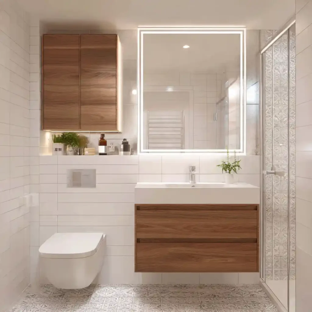 24-Creative Narrow Bathroom Idea