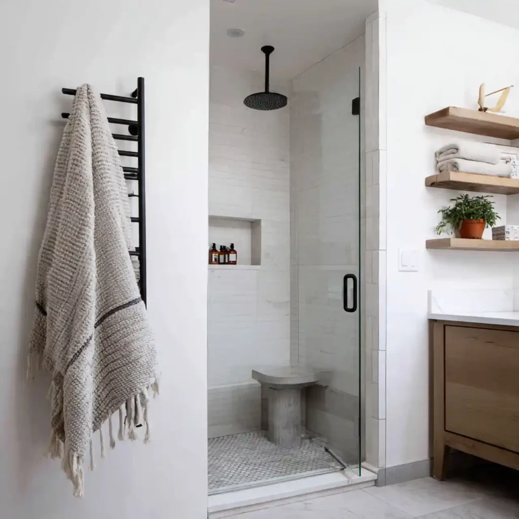 24-Half Wall Shower Ideas