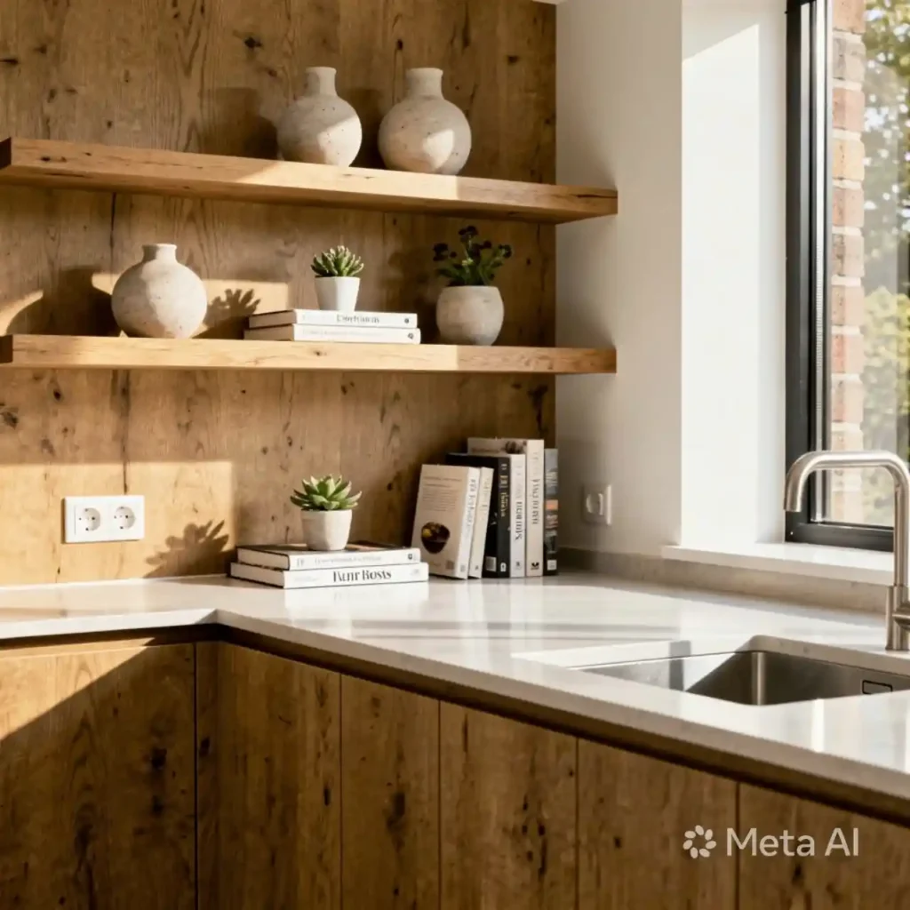 24-Honey Oak Kitchen Cabinets Idea