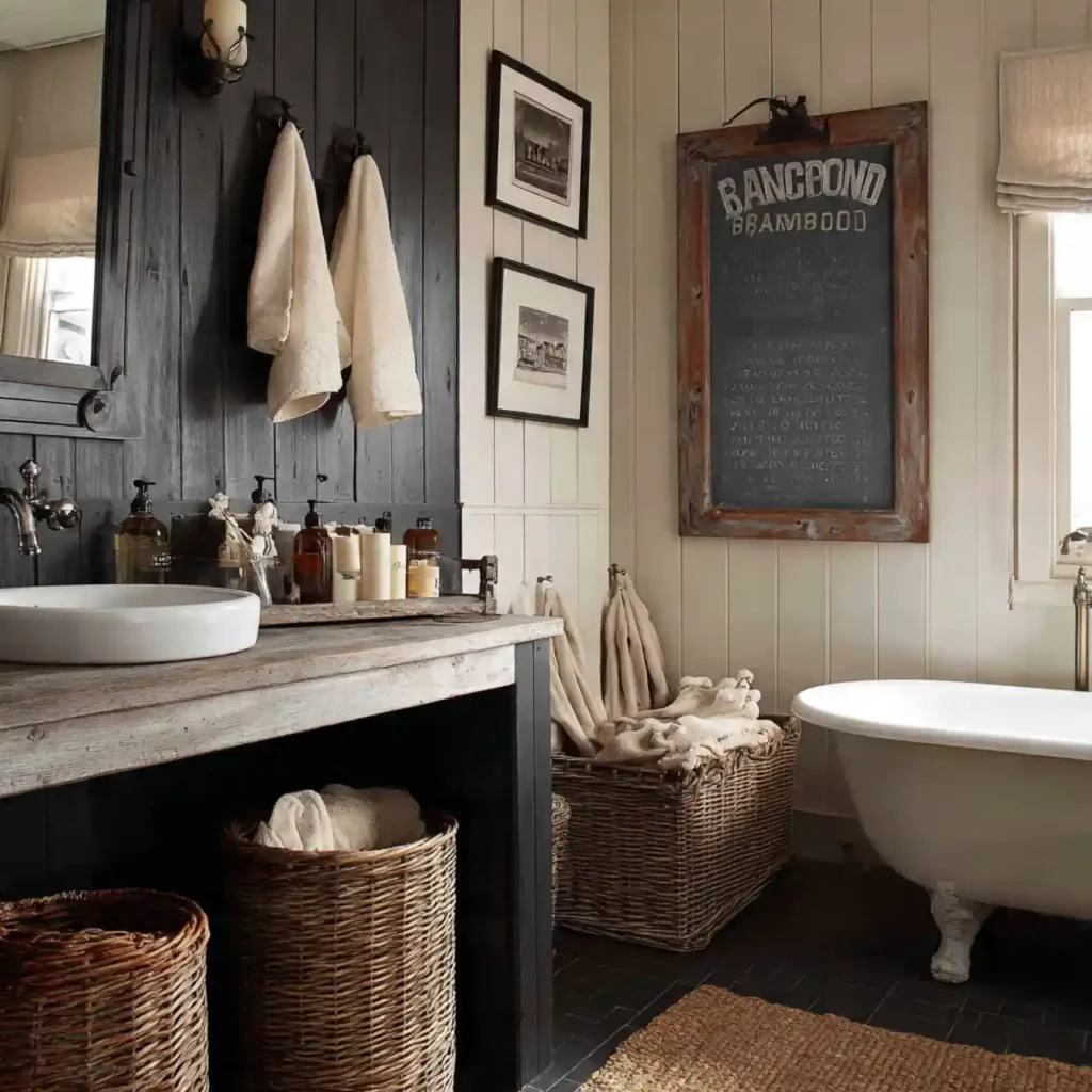 24-Modern Farmhouse Bathroom Ideas