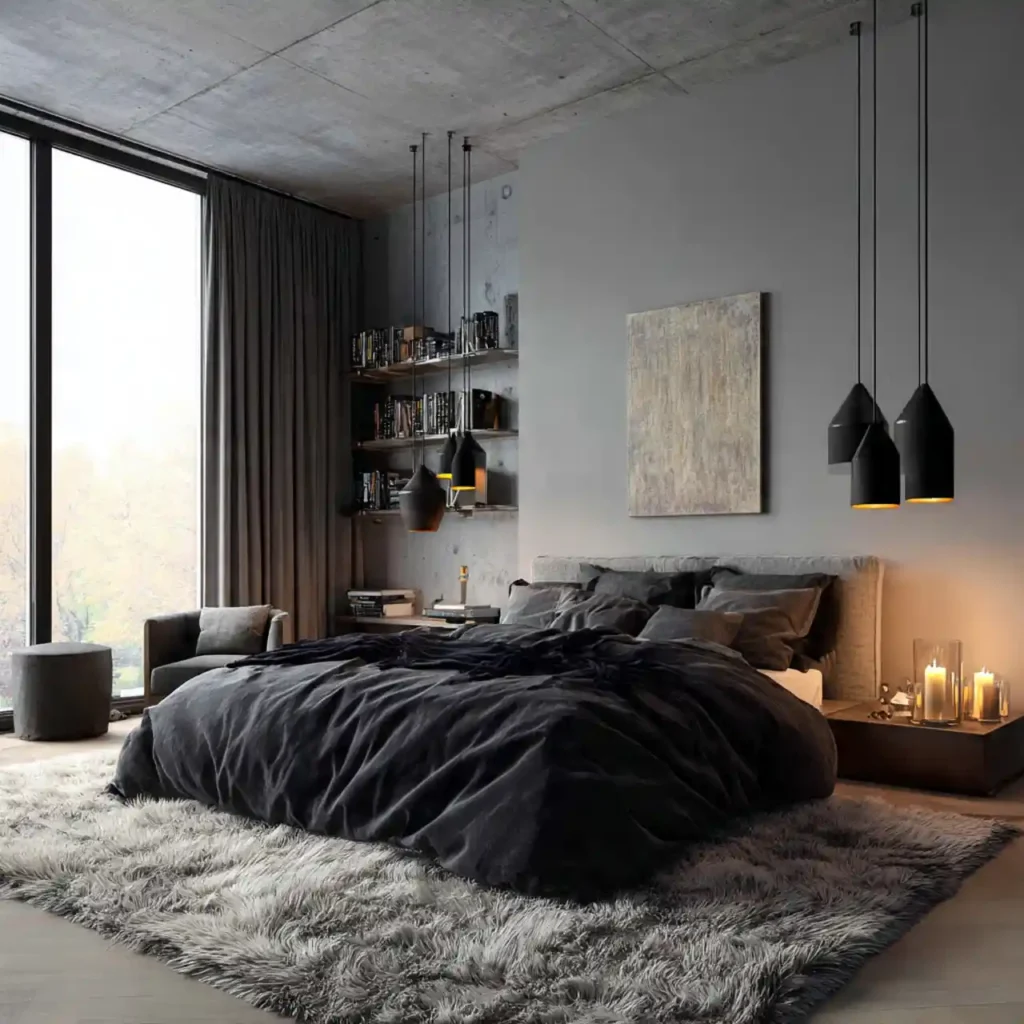 25-Black Bedroom Idea