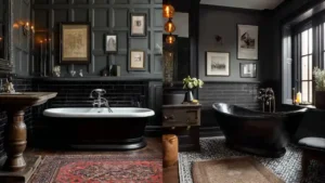 25 Dark Bathroom Ideas Inspiration for Modern Bathroom Design in Dark Tones and Minimalist Style