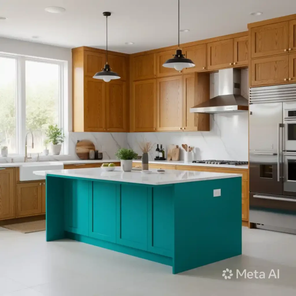 25-Honey Oak Kitchen Cabinets Idea