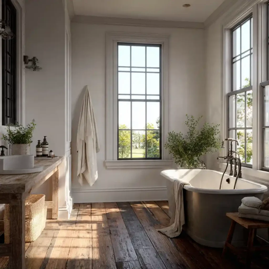 25-Modern Farmhouse Bathroom Ideas