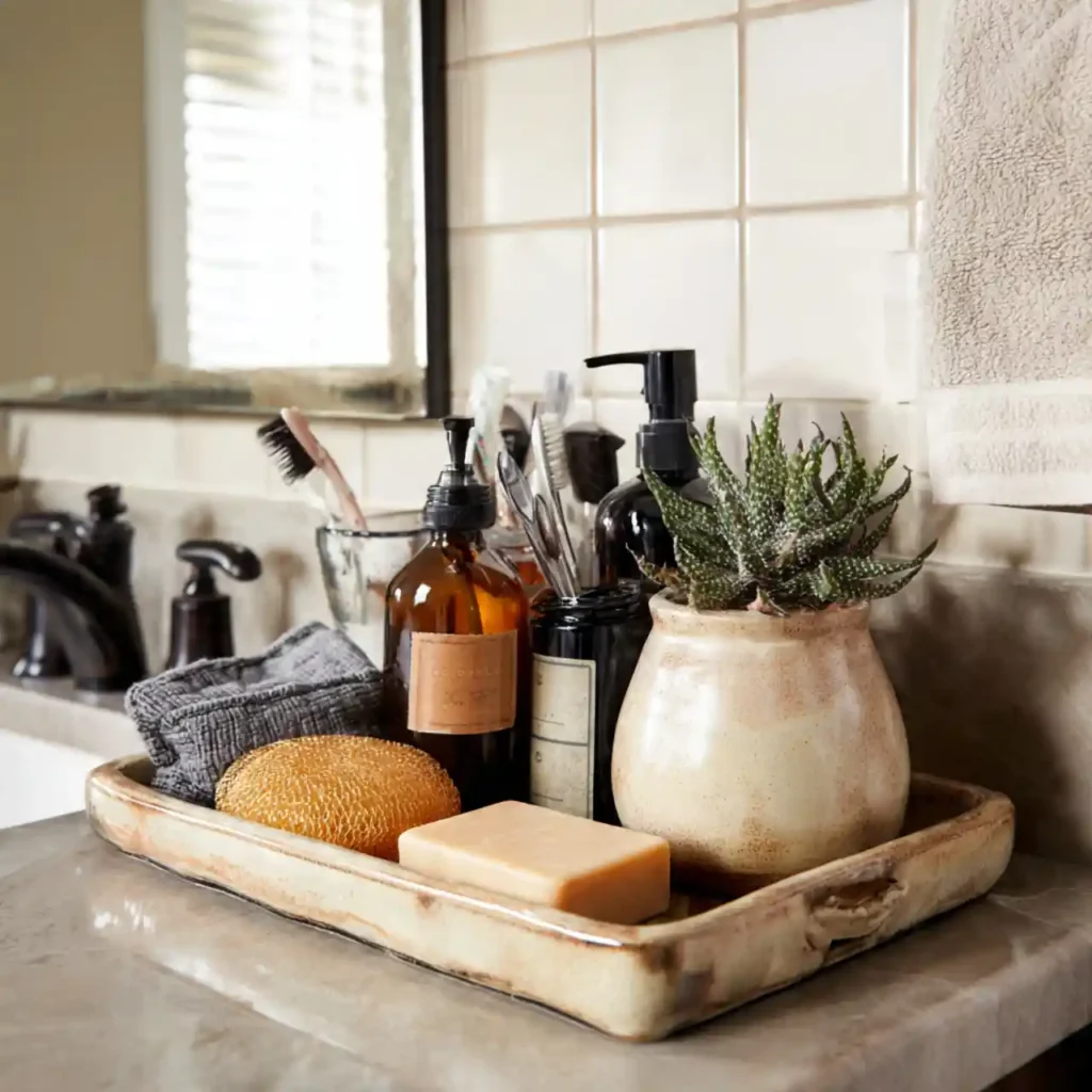 26-Bathroom Counter Decor Idea