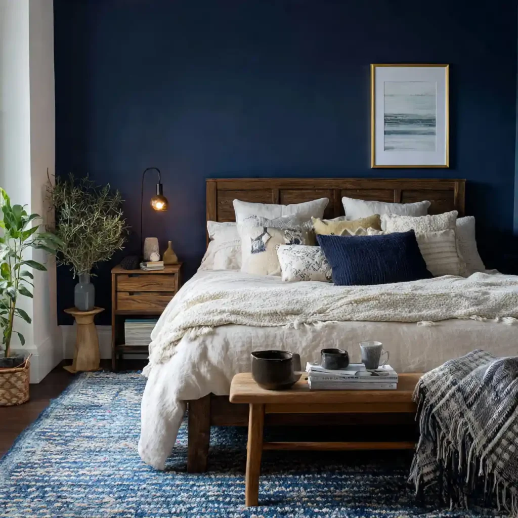 26-Blue Bedroom Idea