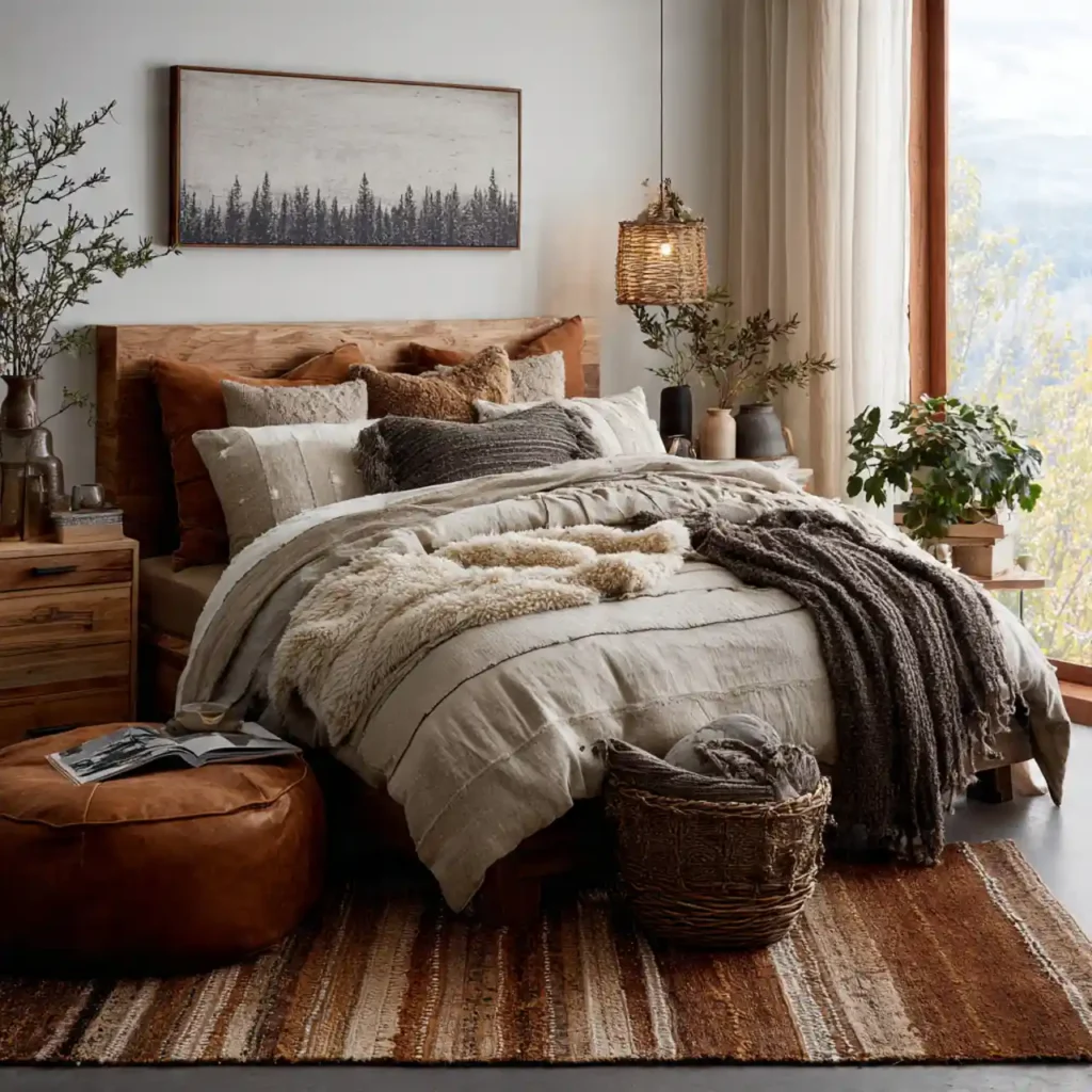 26-Brown Bedroom Idea