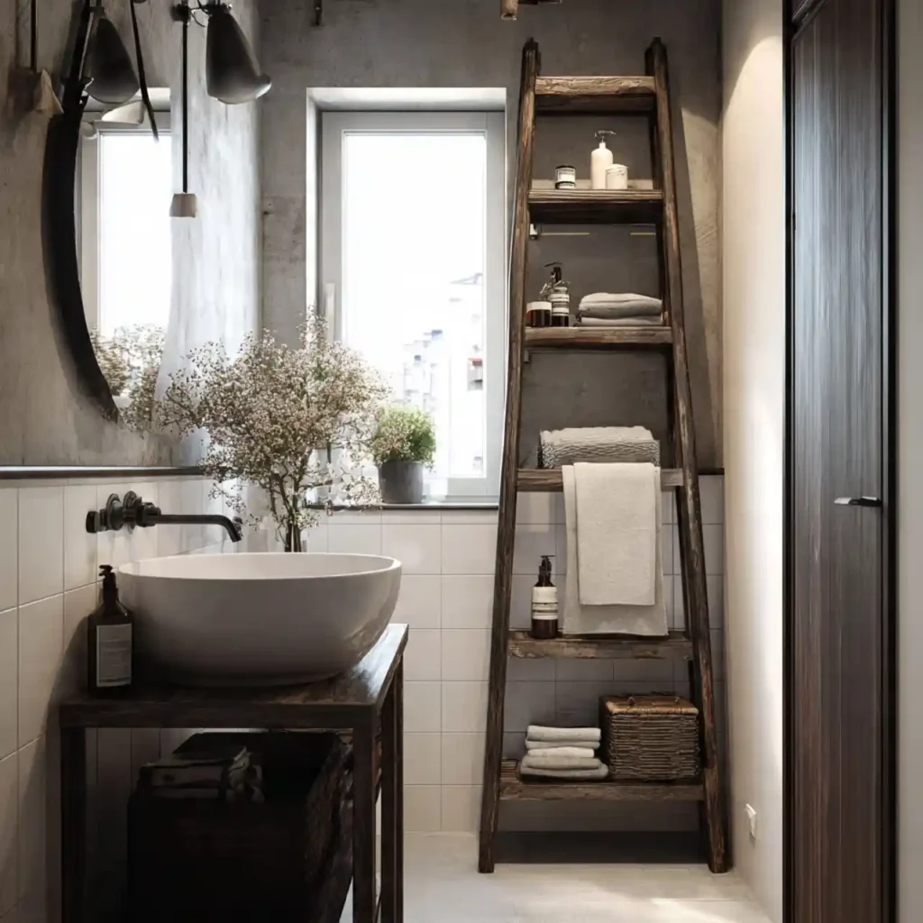 26-Creative Narrow Bathroom Idea