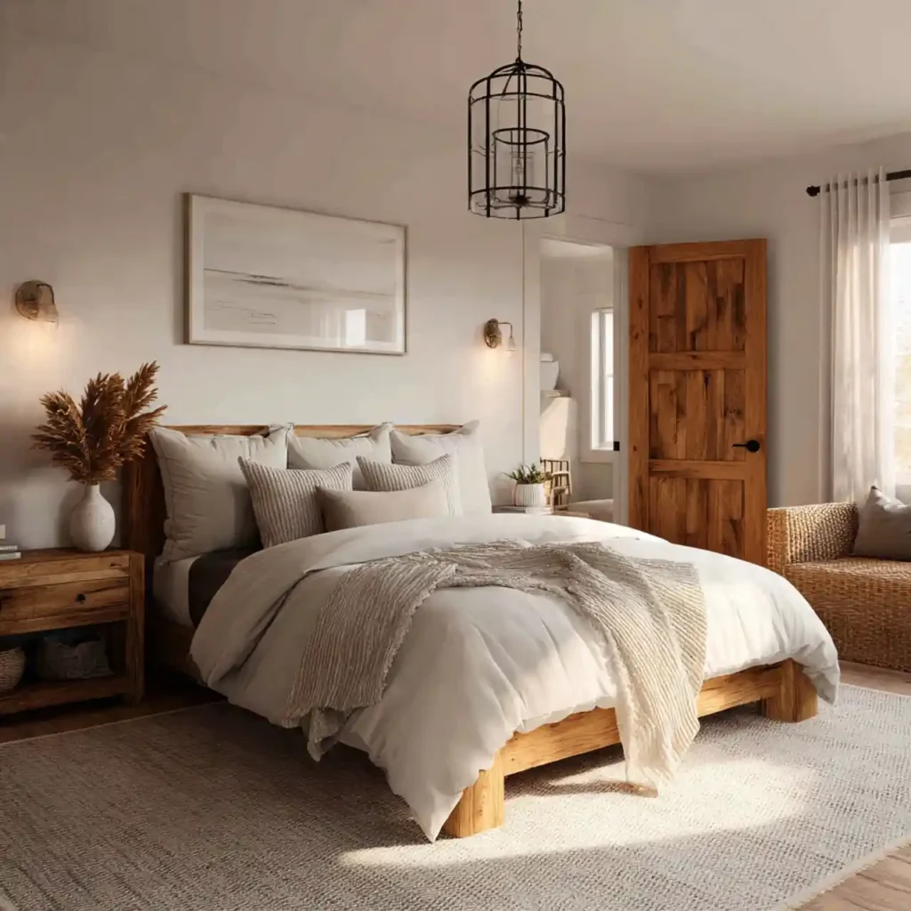 26-Farmhouse Bedroom Idea