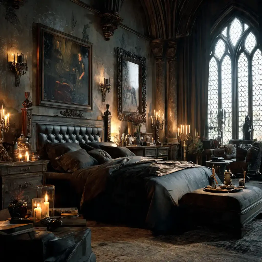 26-Gothic Bedroom Idea