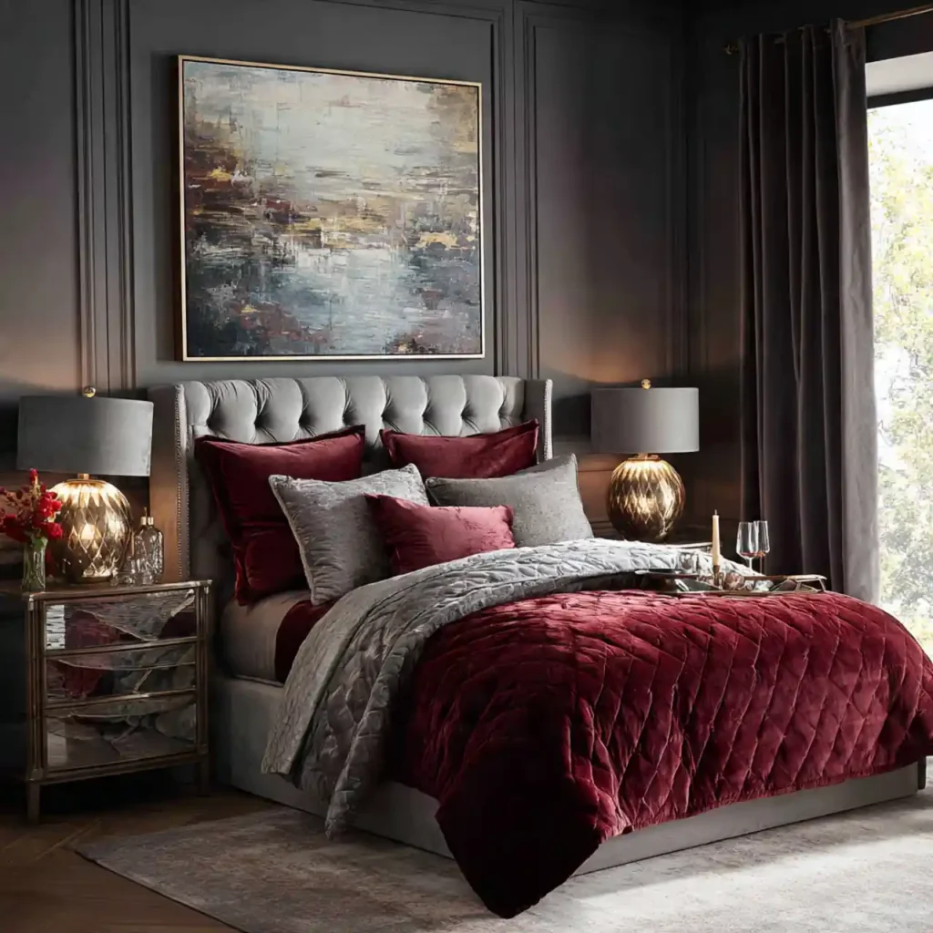 26-Gray Bedroom Idea
