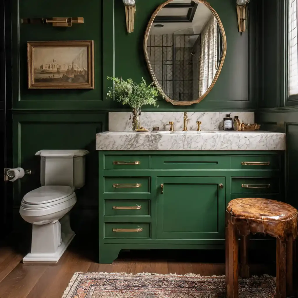 26-Green Bathroom Idea