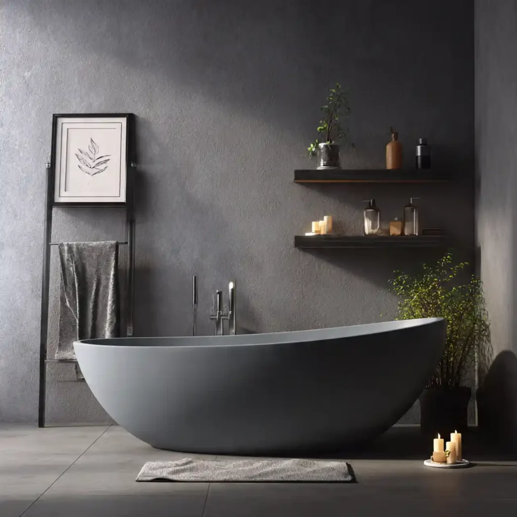 26-Grey Bathroom Idea