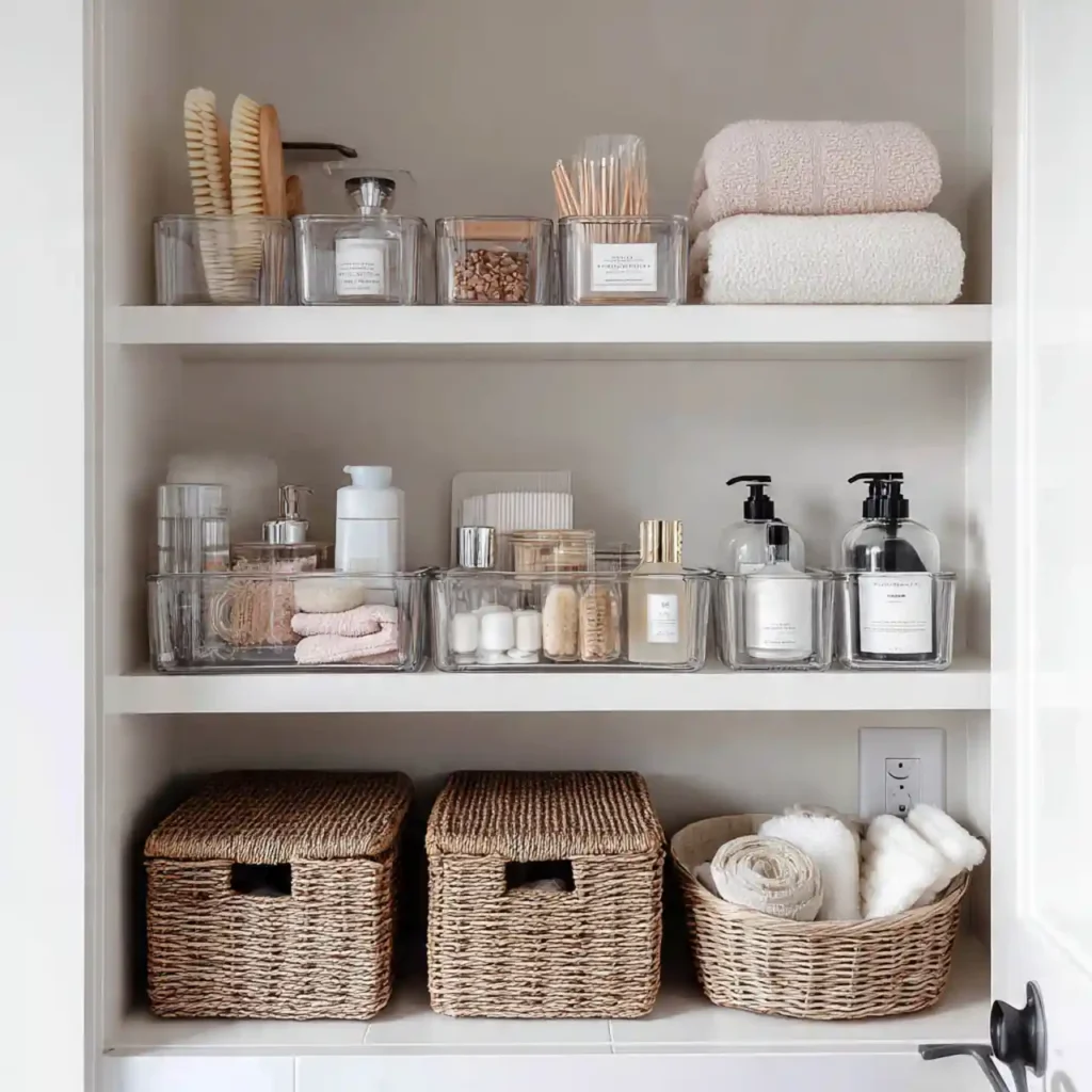 26-Large Linen Closet Organization Idea