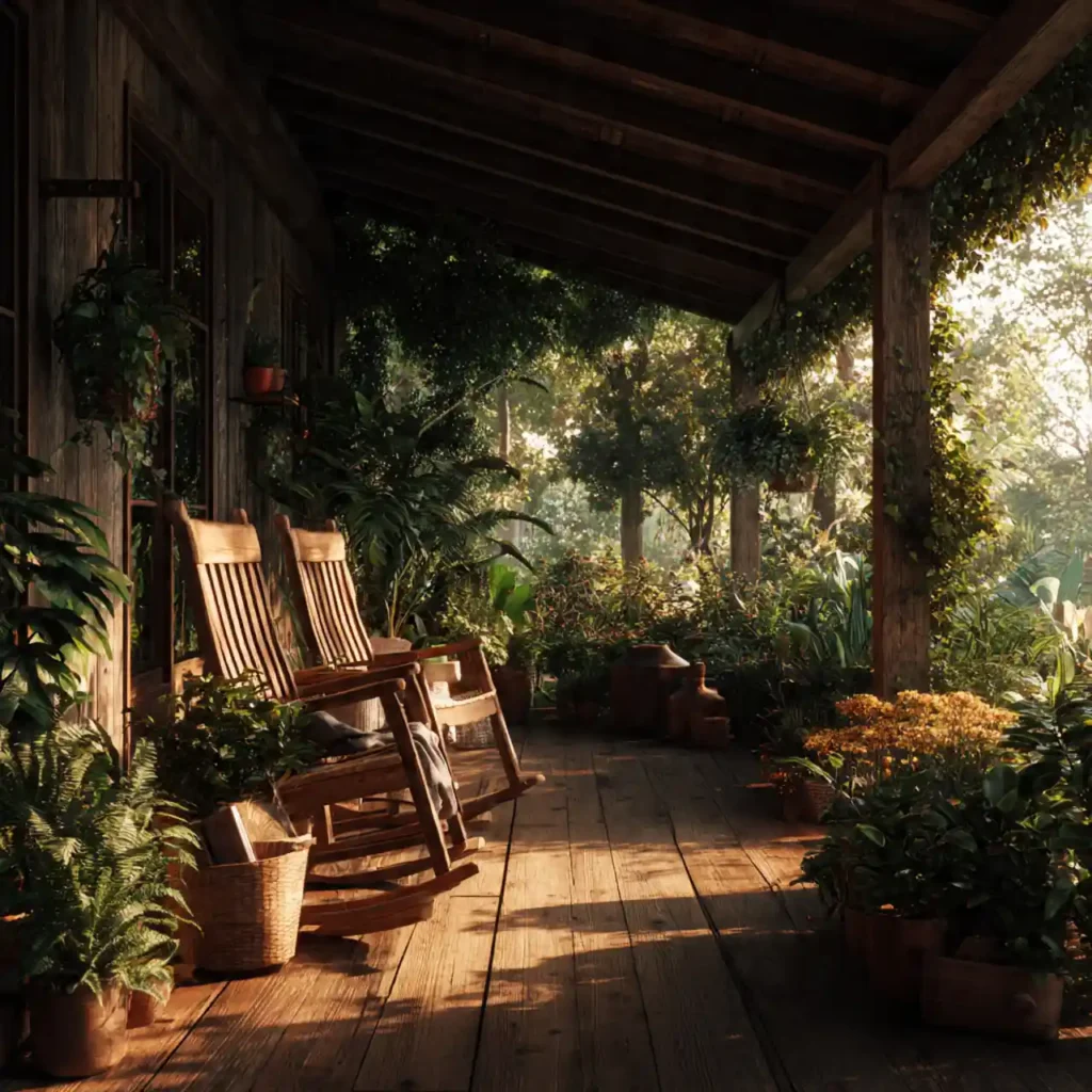26-Rustic Outdoor Patio Idea