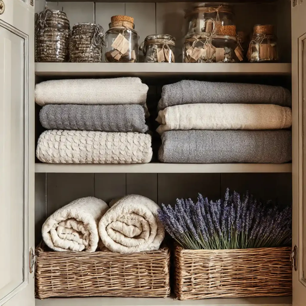 26-Small Linen Closet Idea