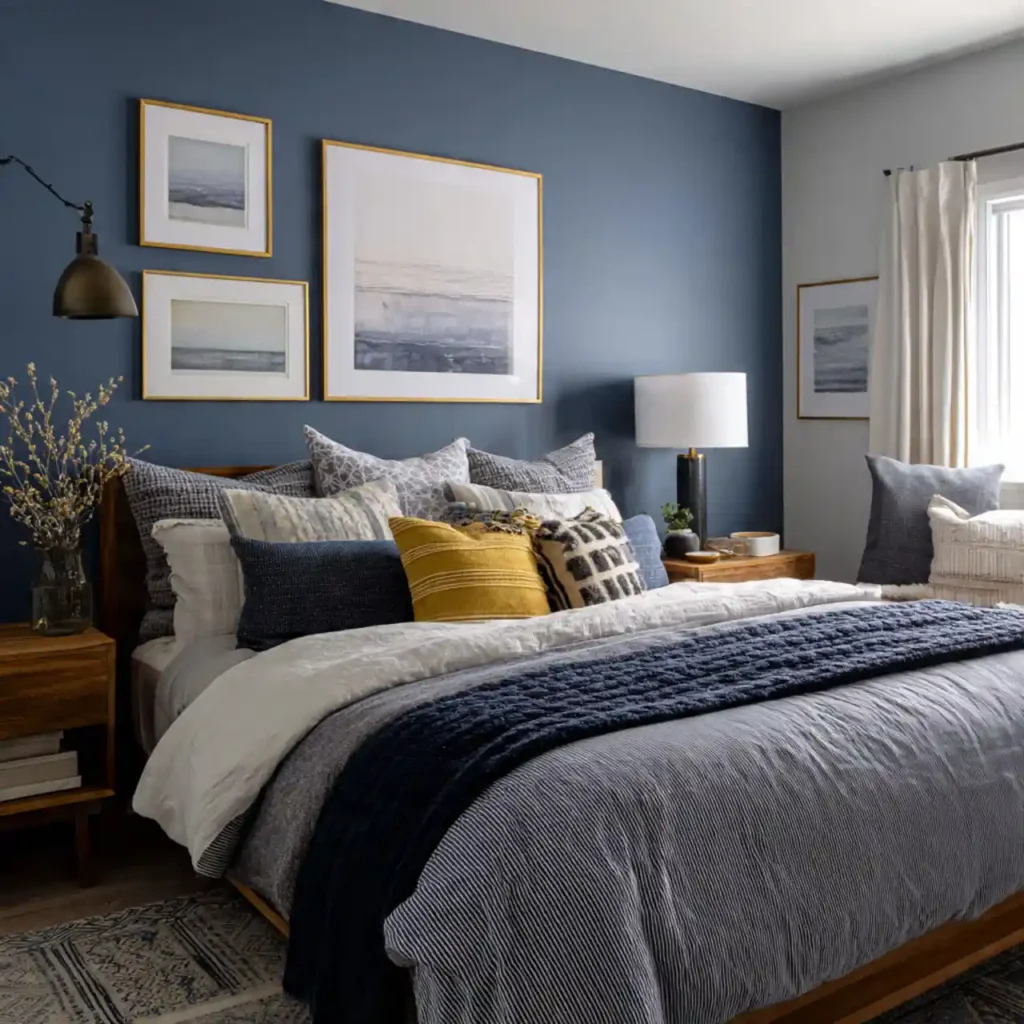 27-Blue Bedroom Idea