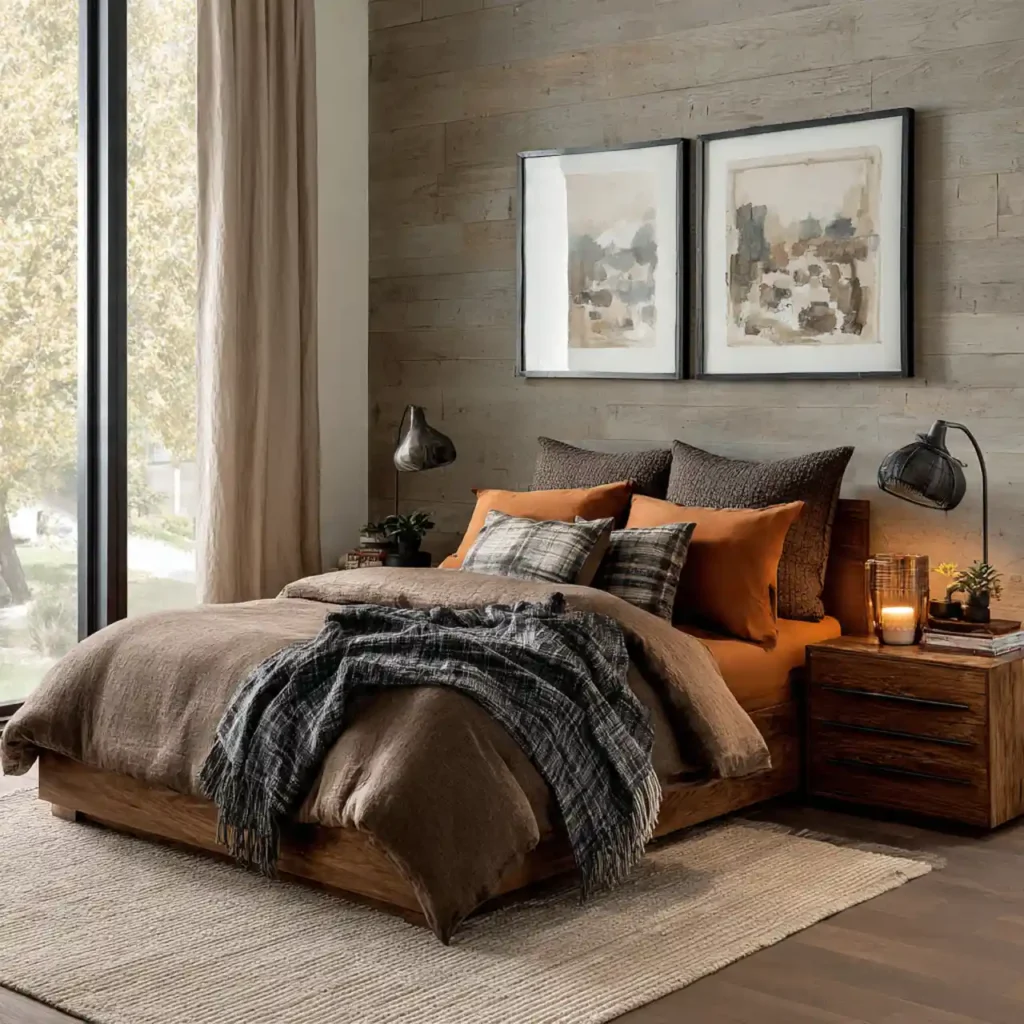 27-Brown Bedroom Idea