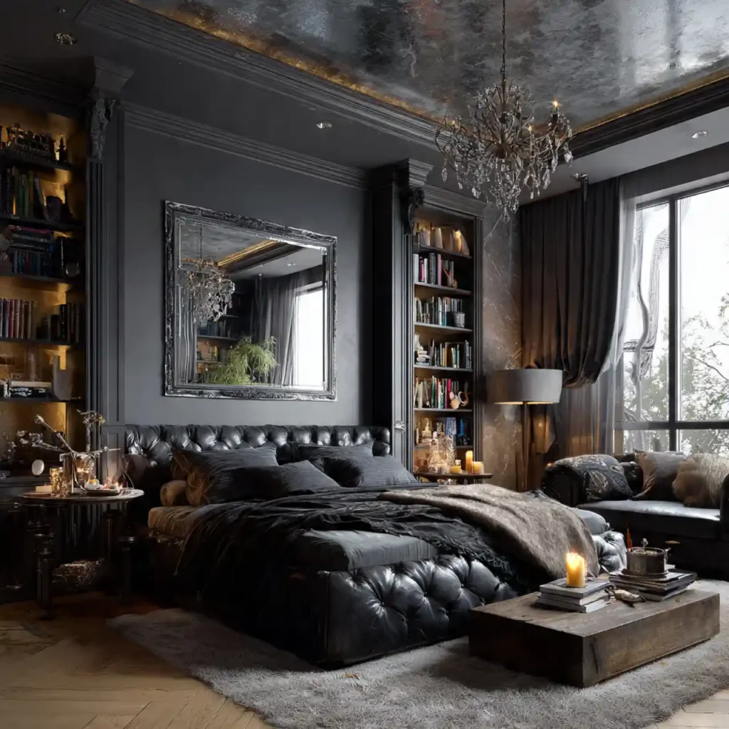 27-Dark Bedroom Idea