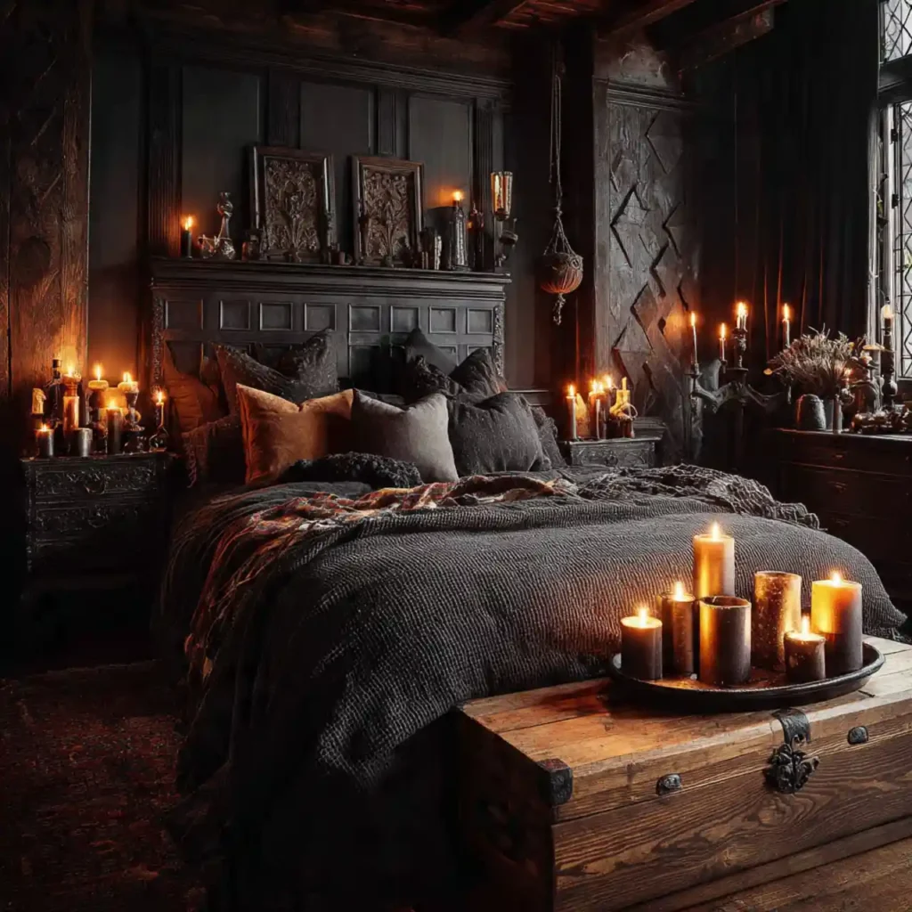 27-Gothic Bedroom Idea