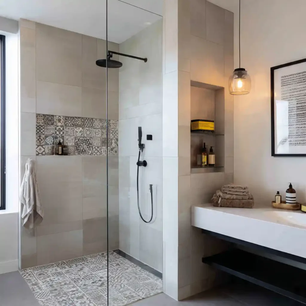 27-Half Wall Shower Ideas
