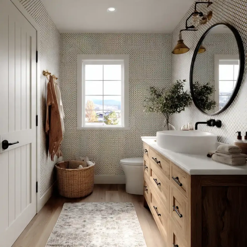 27-Modern Farmhouse Bathroom Ideas