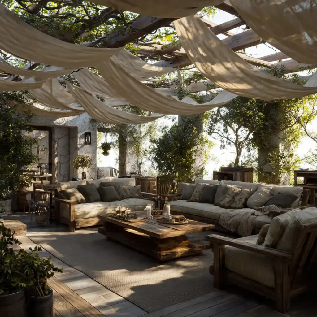 27-Rustic Outdoor Patio Idea