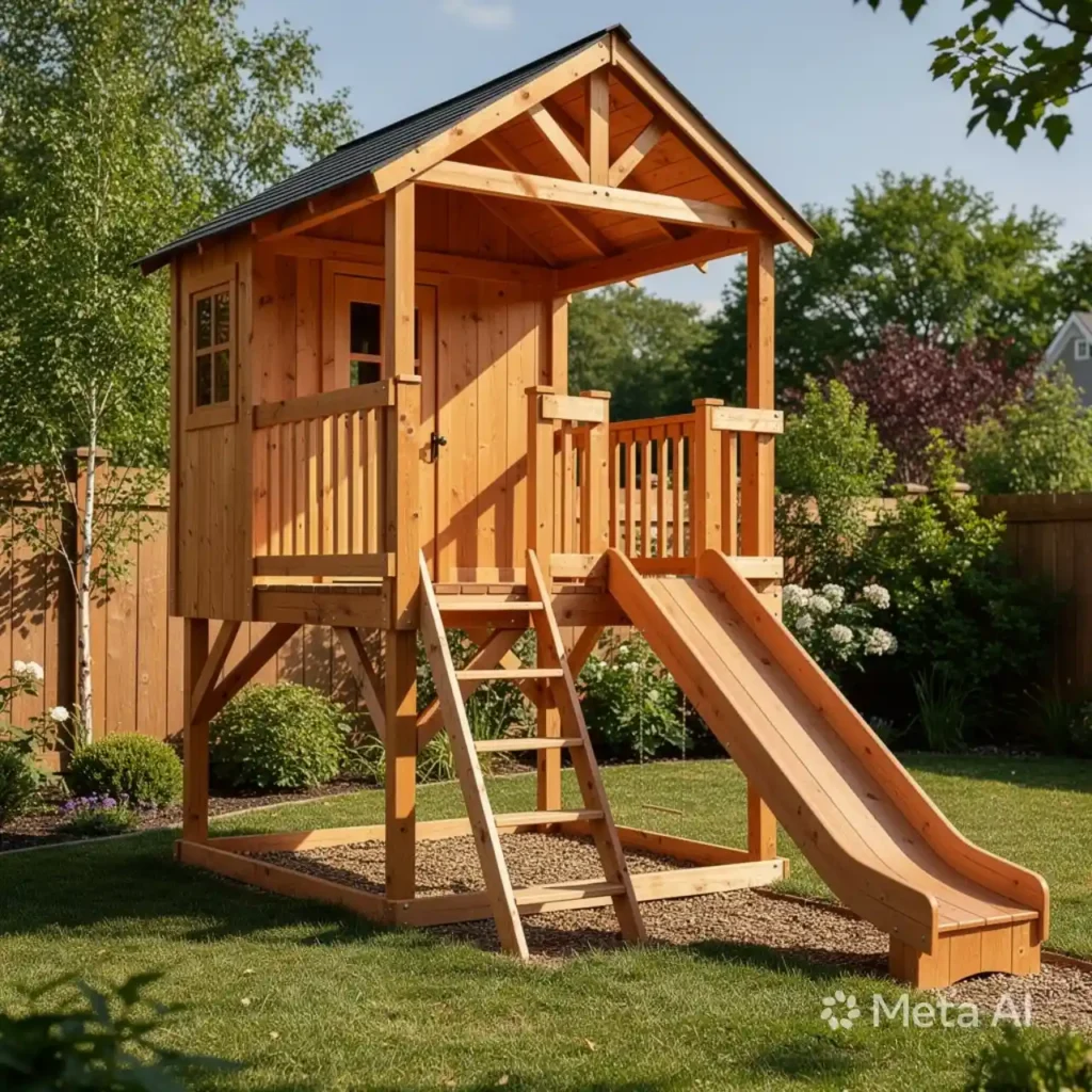 27-Unique Backyard Play Area Idea