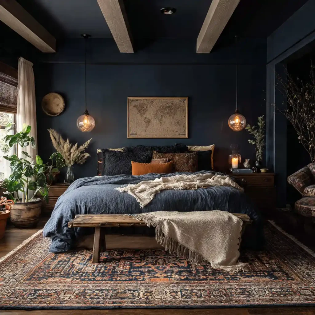 28-Dark Bedroom Idea