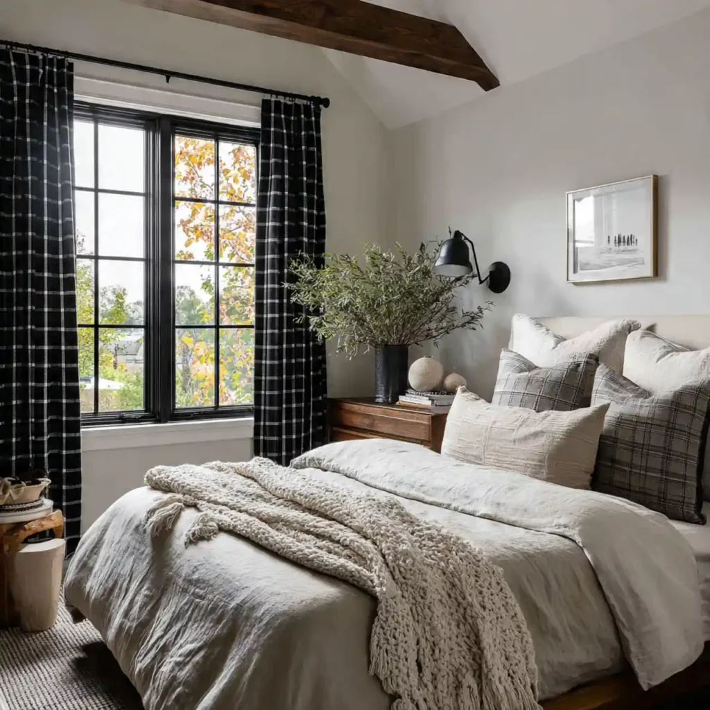 29-Black and White Bedroom Idea