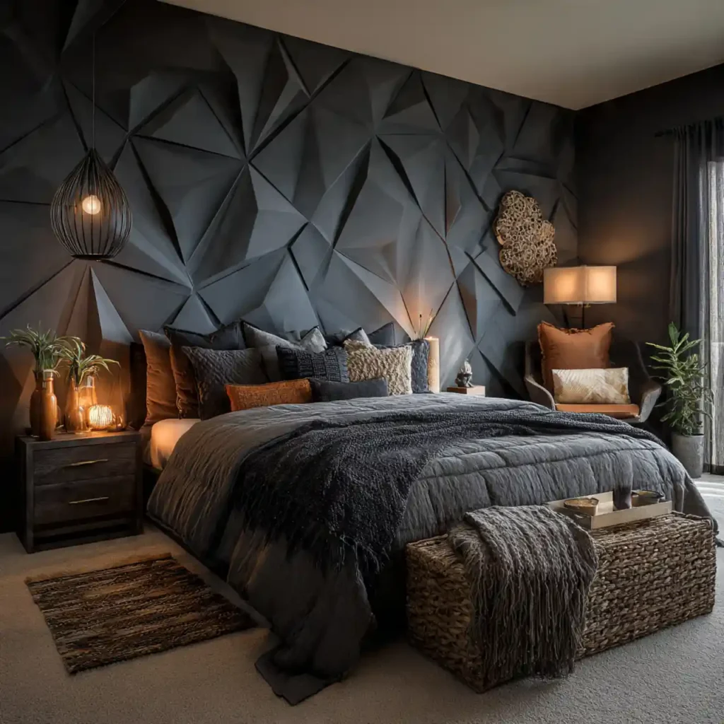 29-Dark Bedroom Idea