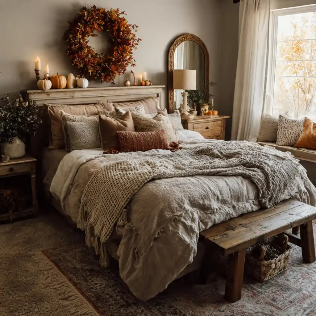 29-Fall Bedroom Decor Idea