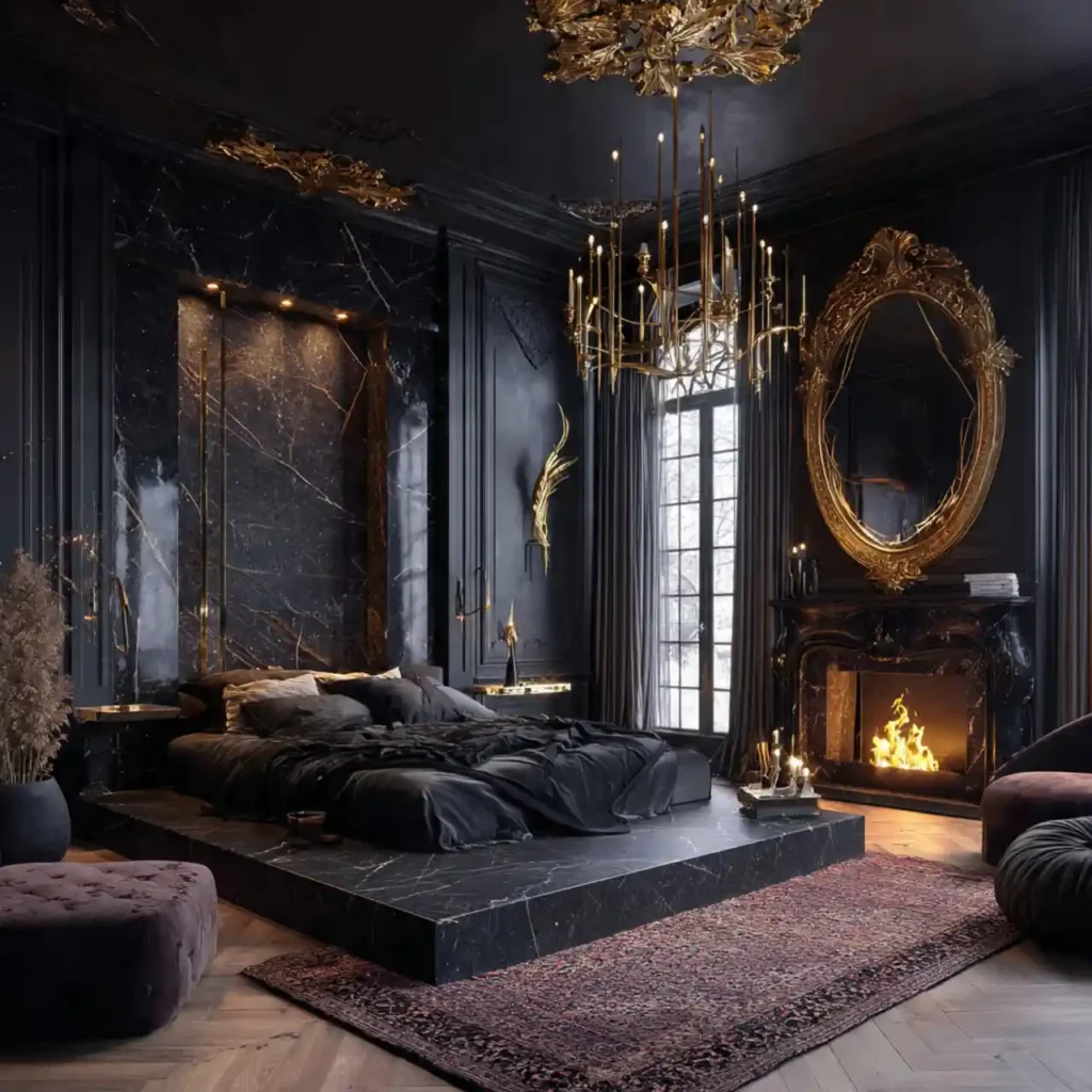 29-Gothic Bedroom Idea