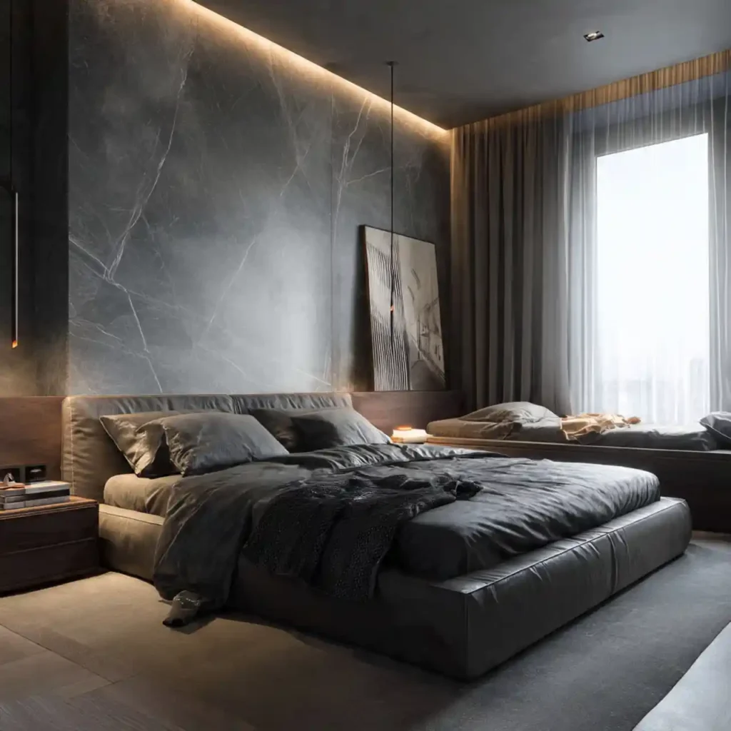 29-Gray Bedroom Idea