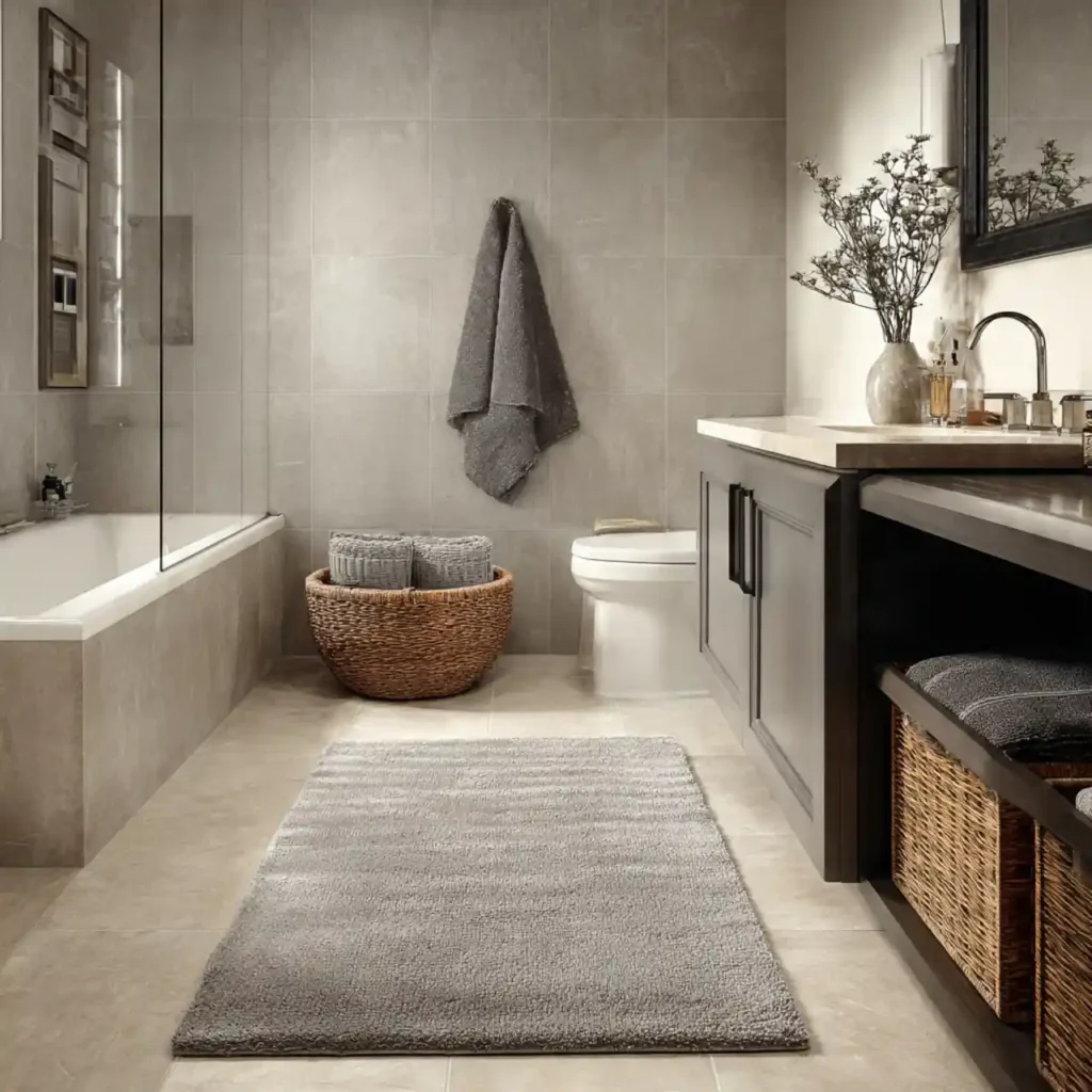 29-Grey Bathroom Idea