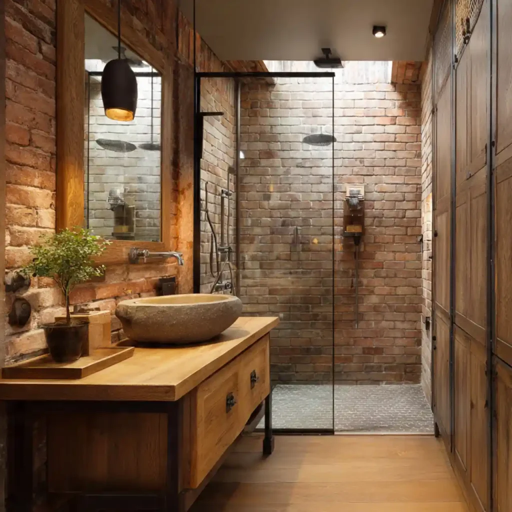 29-Half Wall Shower Ideas