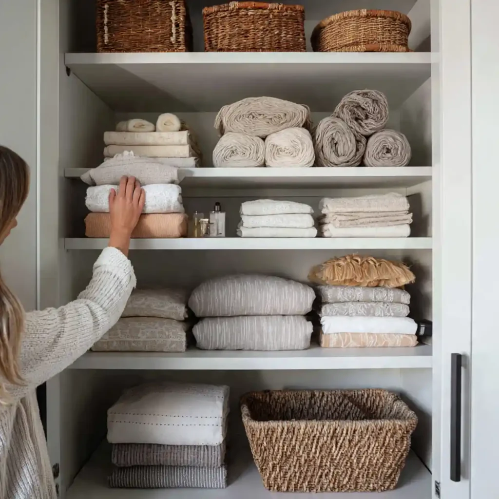 29-Large Linen Closet Organization Idea