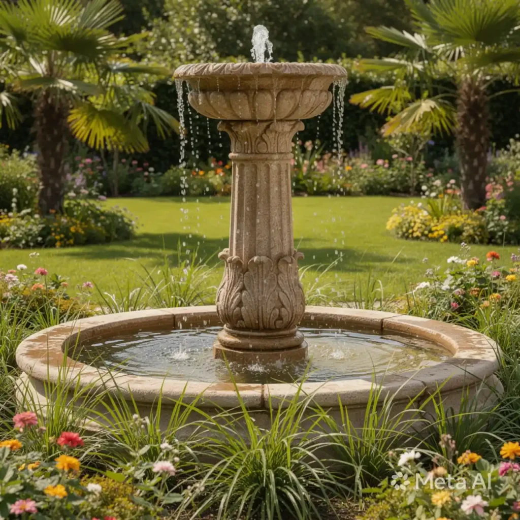 29-Unique Outdoor Fountain Idea