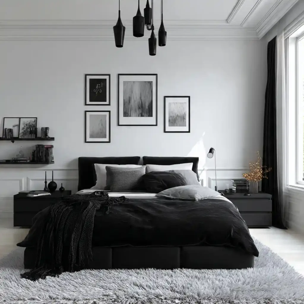 3-Black Bedroom Idea