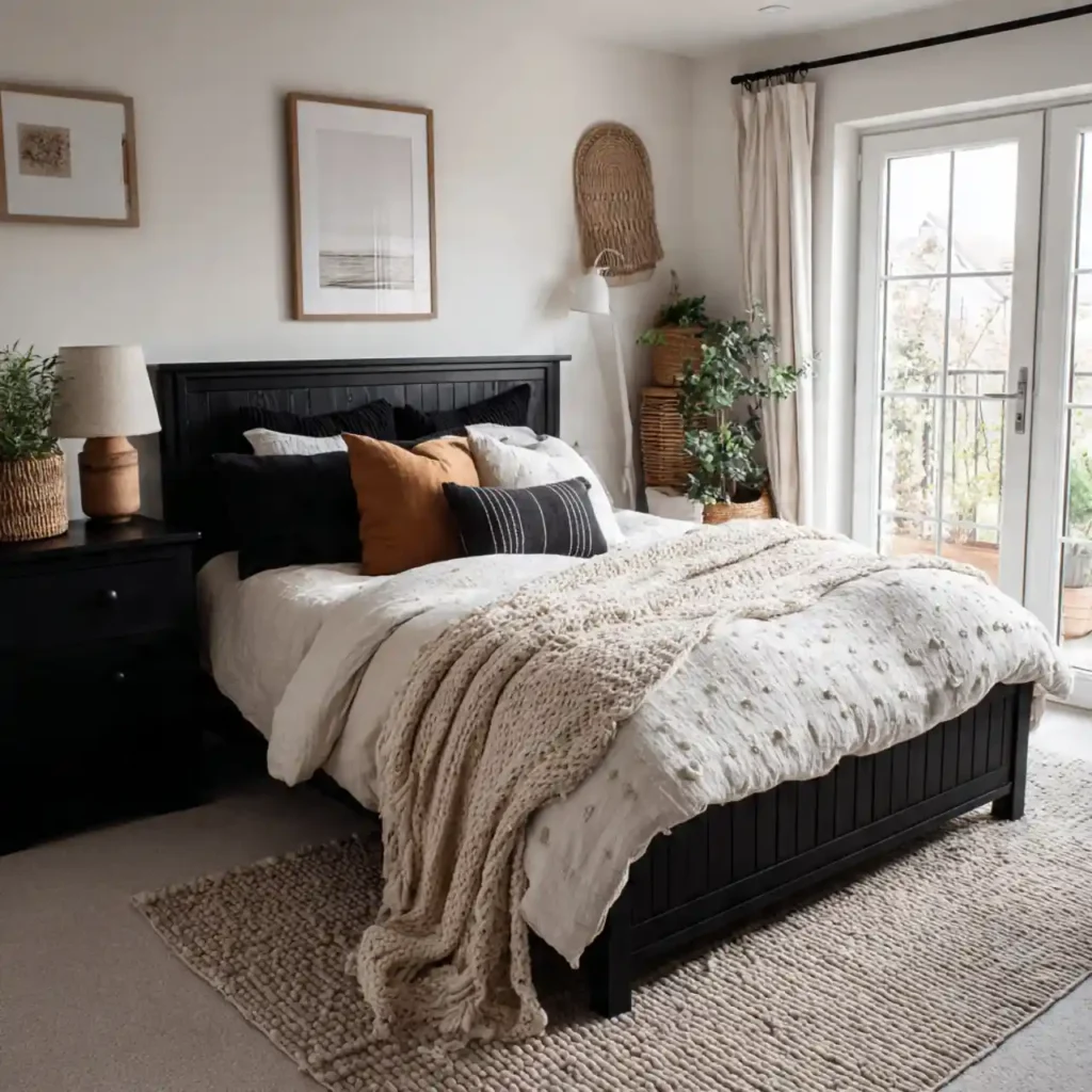 3-Black and White Bedroom Idea