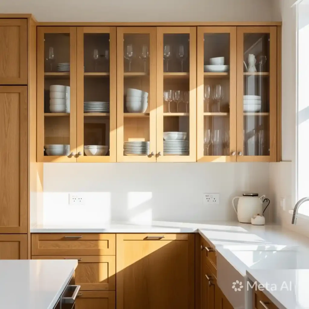 3-Honey Oak Kitchen Cabinets Idea