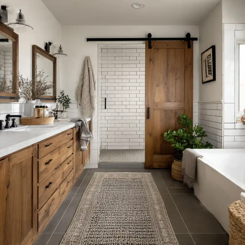 3-Modern Farmhouse Bathroom Ideas