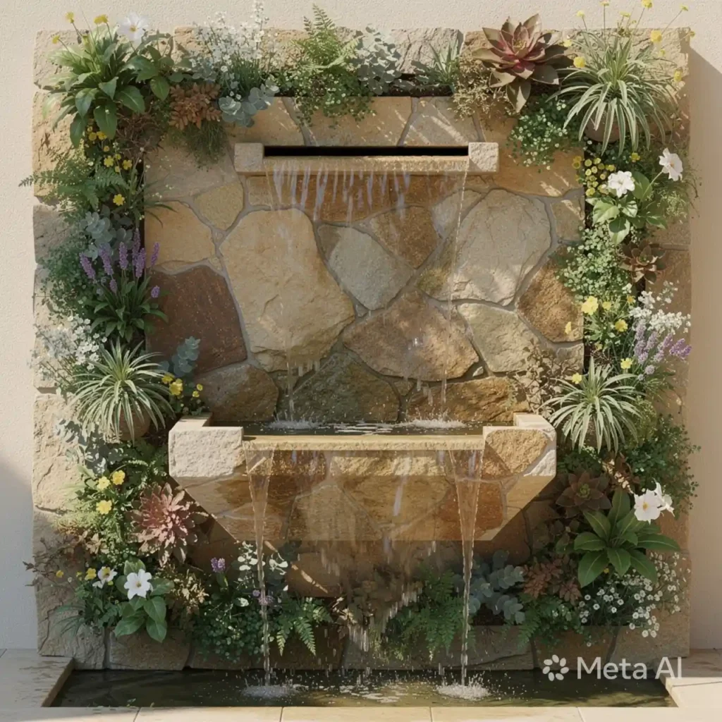 3-Unique Outdoor Fountain Idea