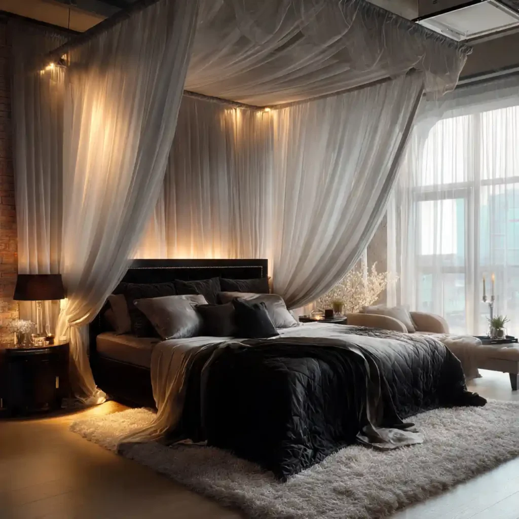 30-Black and White Bedroom Idea