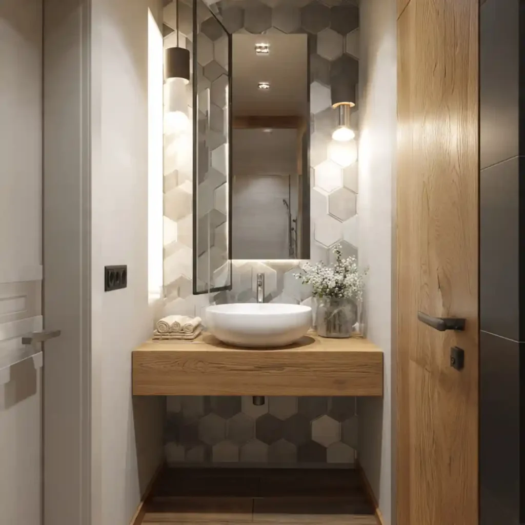 30-Creative Narrow Bathroom Idea