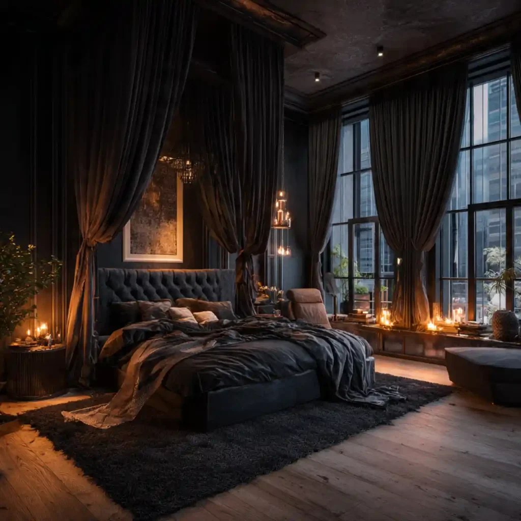 30-Dark Bedroom Idea